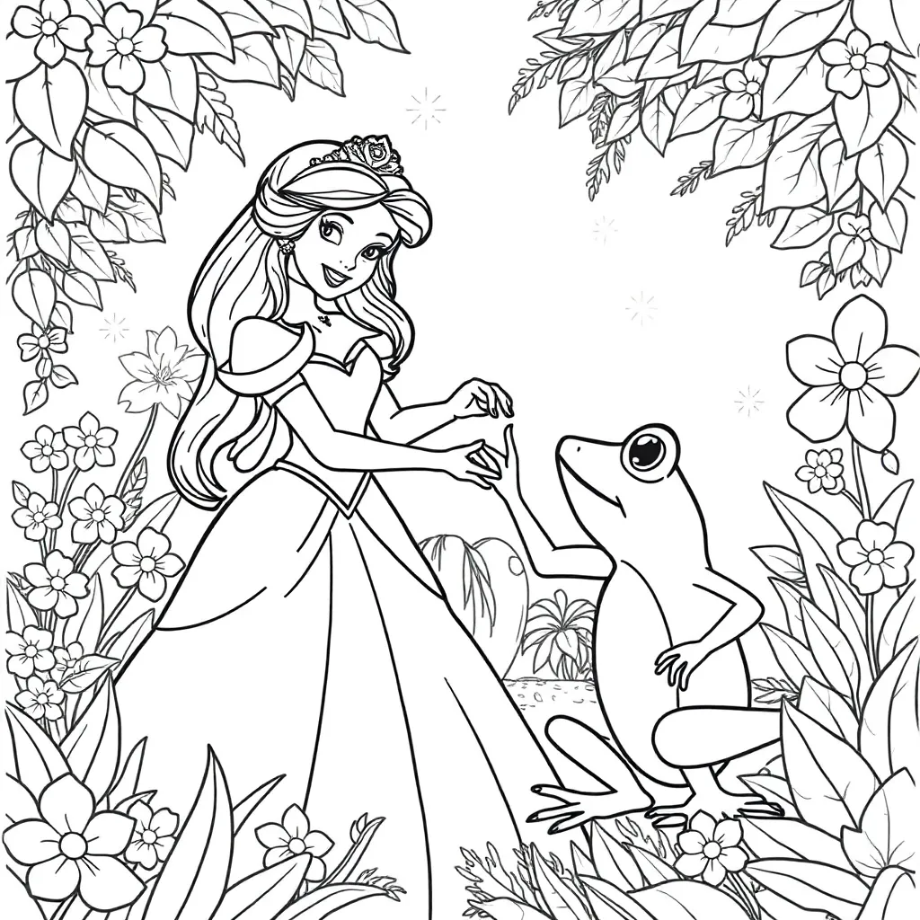 Princess And The Frog coloring page