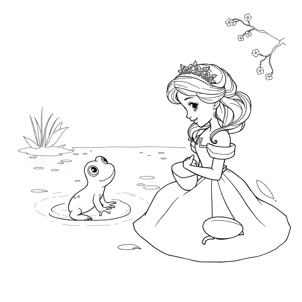 Princess And The Frog coloring page