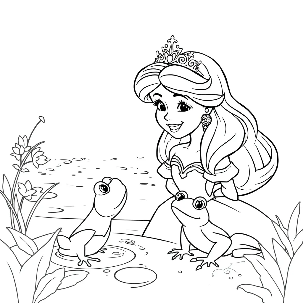 Princess And The Frog coloring page