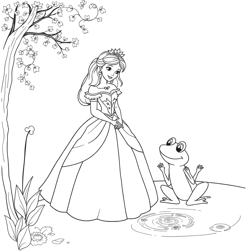 Princess And The Frog coloring page