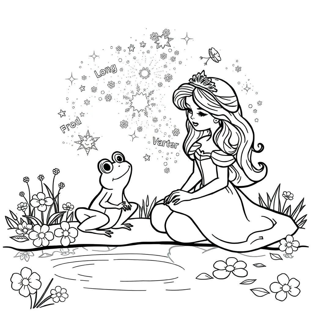 Princess And The Frog coloring page