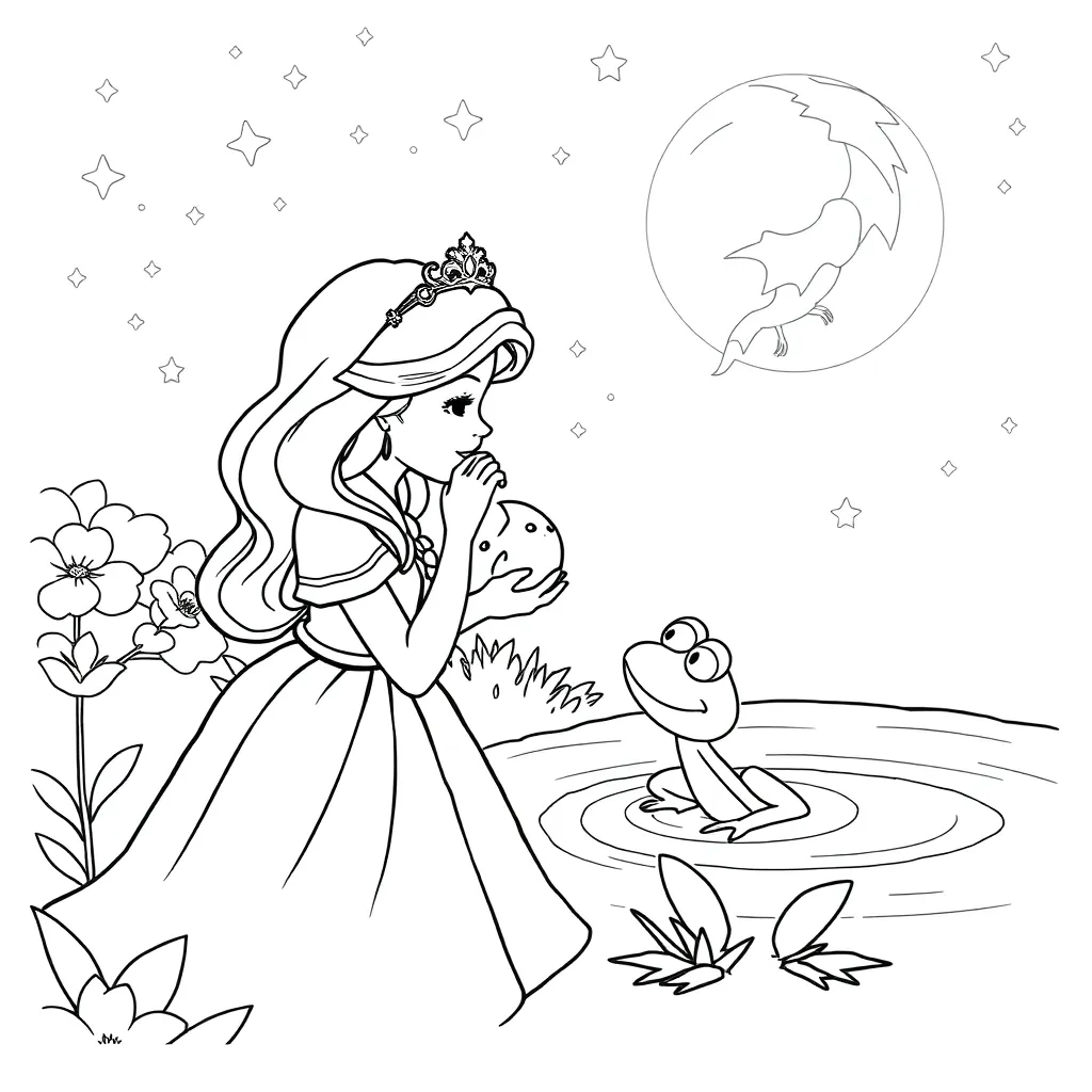 Princess And The Frog coloring page