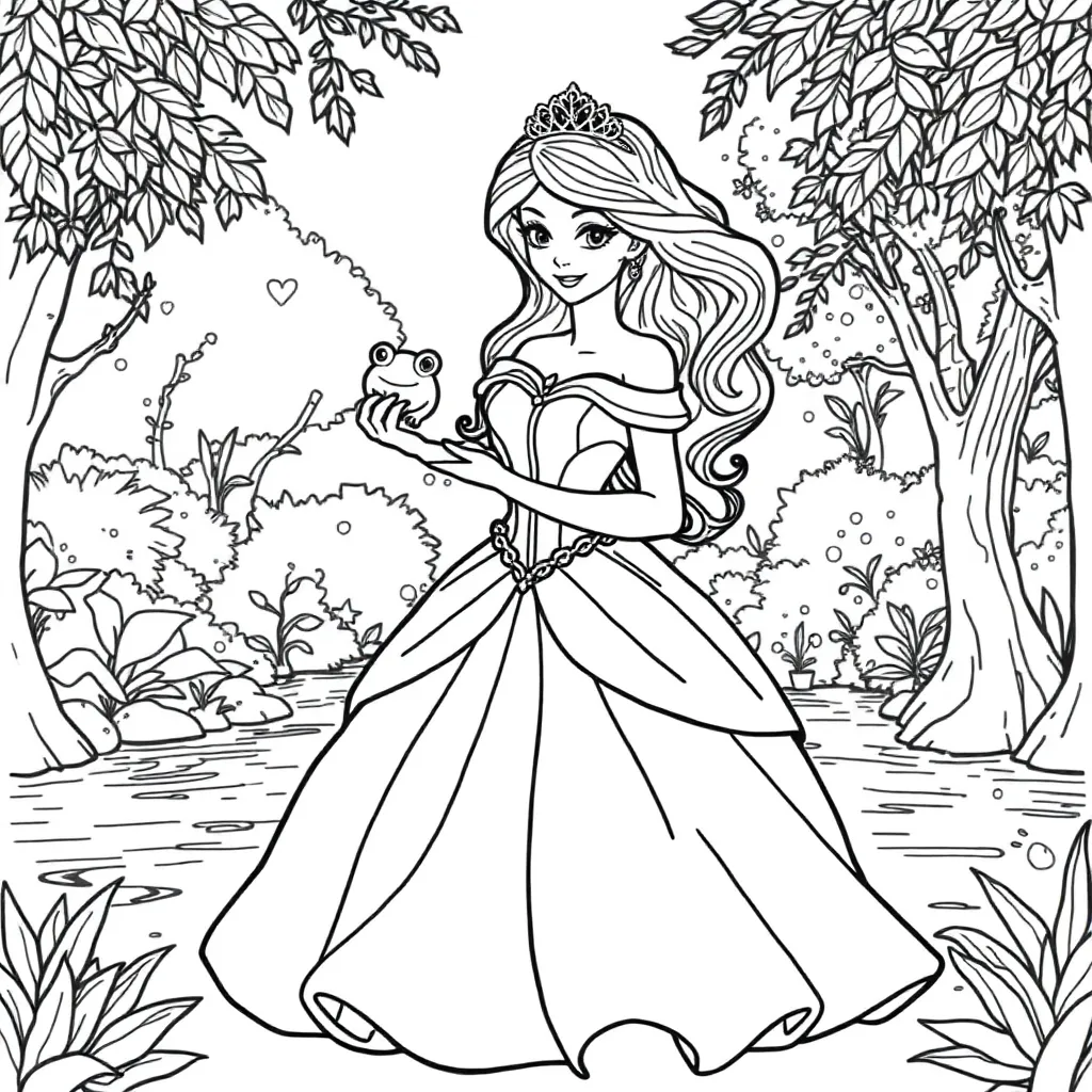 Princess And The Frog coloring page