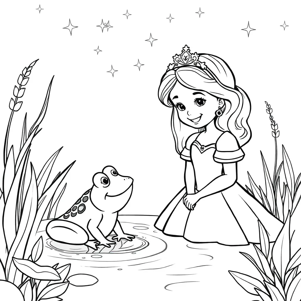 Princess And The Frog coloring page