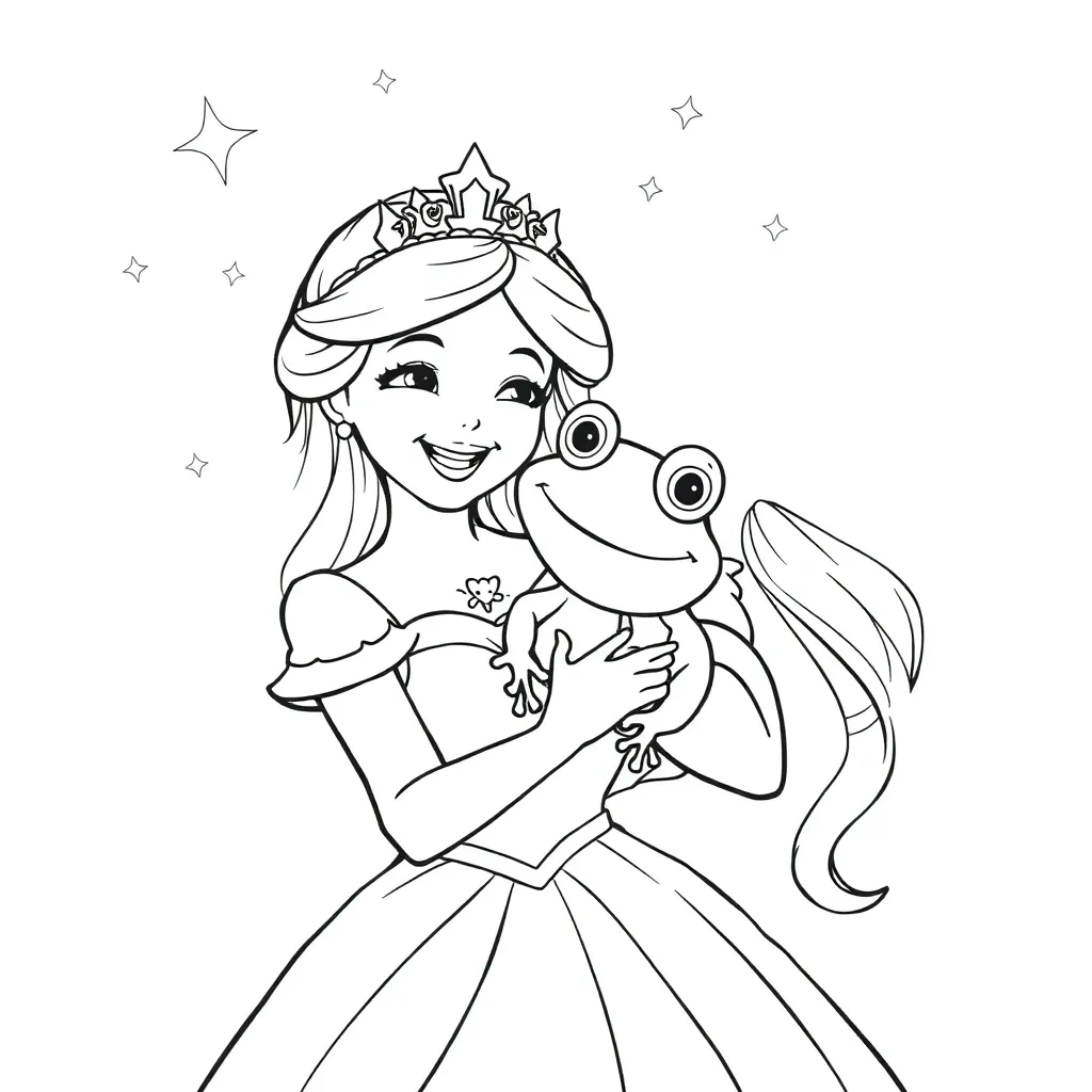 Princess And The Frog coloring page