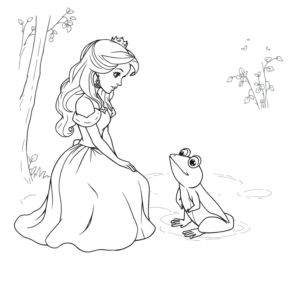 Princess And The Frog coloring page