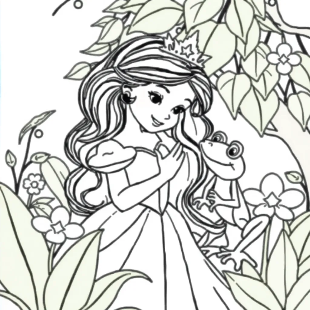 Princess And The Frog coloring page