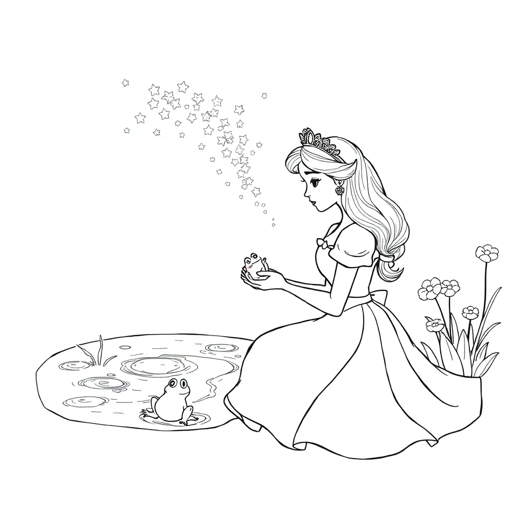 Princess And The Frog coloring page