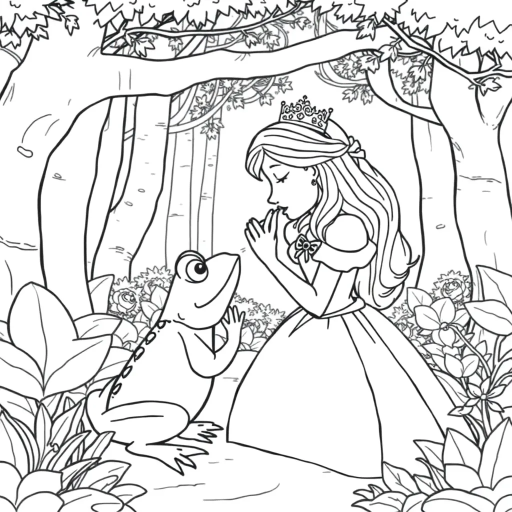 Princess And The Frog coloring page