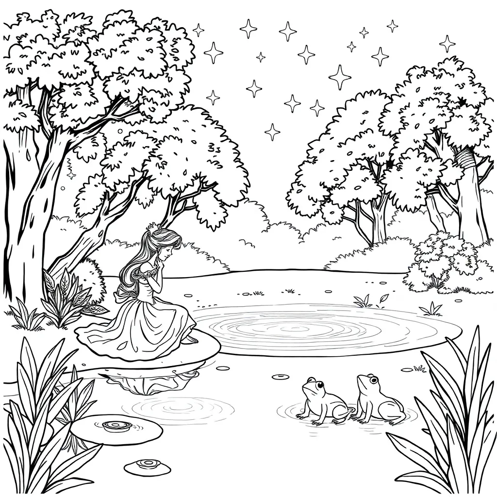 Princess And The Frog coloring page