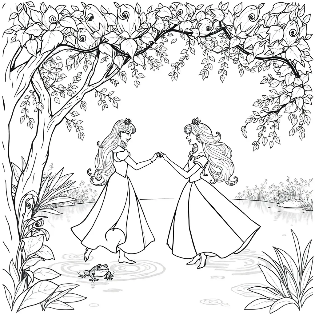 Princess And The Frog coloring page