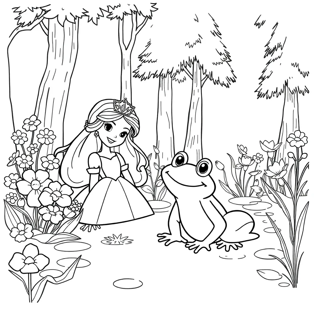 Princess And The Frog coloring page