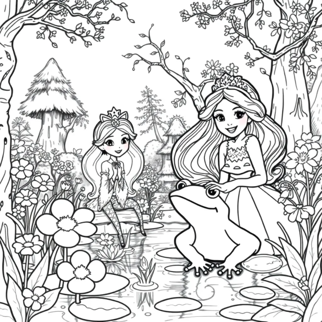 Princess And The Frog coloring page