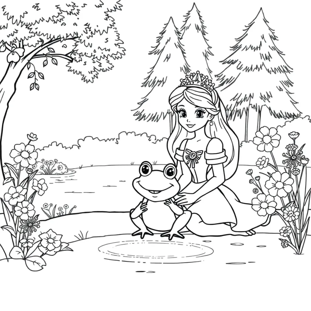Princess And The Frog coloring page