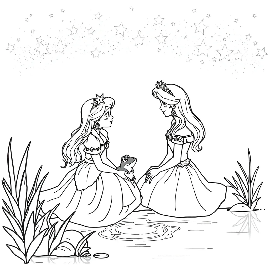 Princess And The Frog coloring page