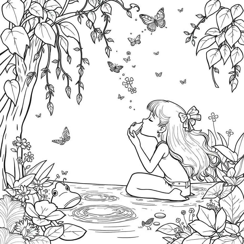 Princess And The Frog coloring page