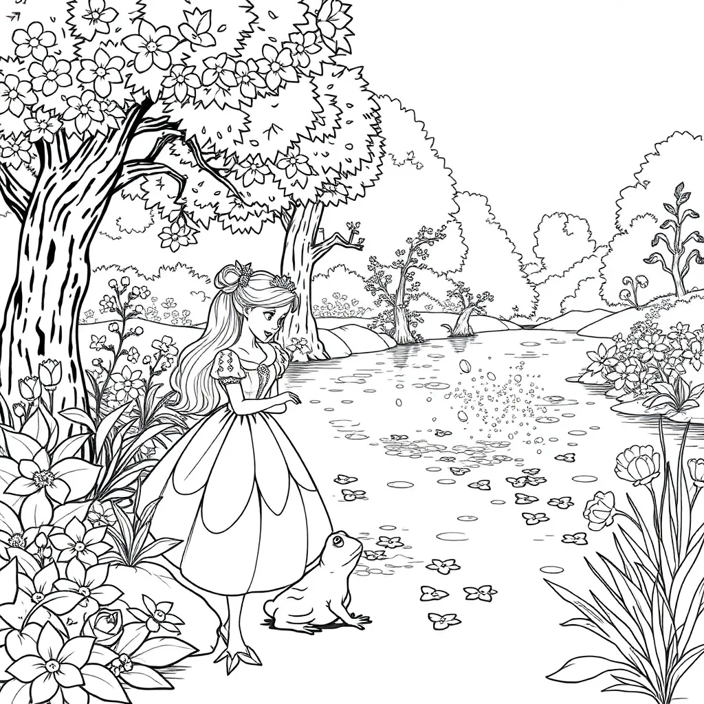 Princess And The Frog coloring page