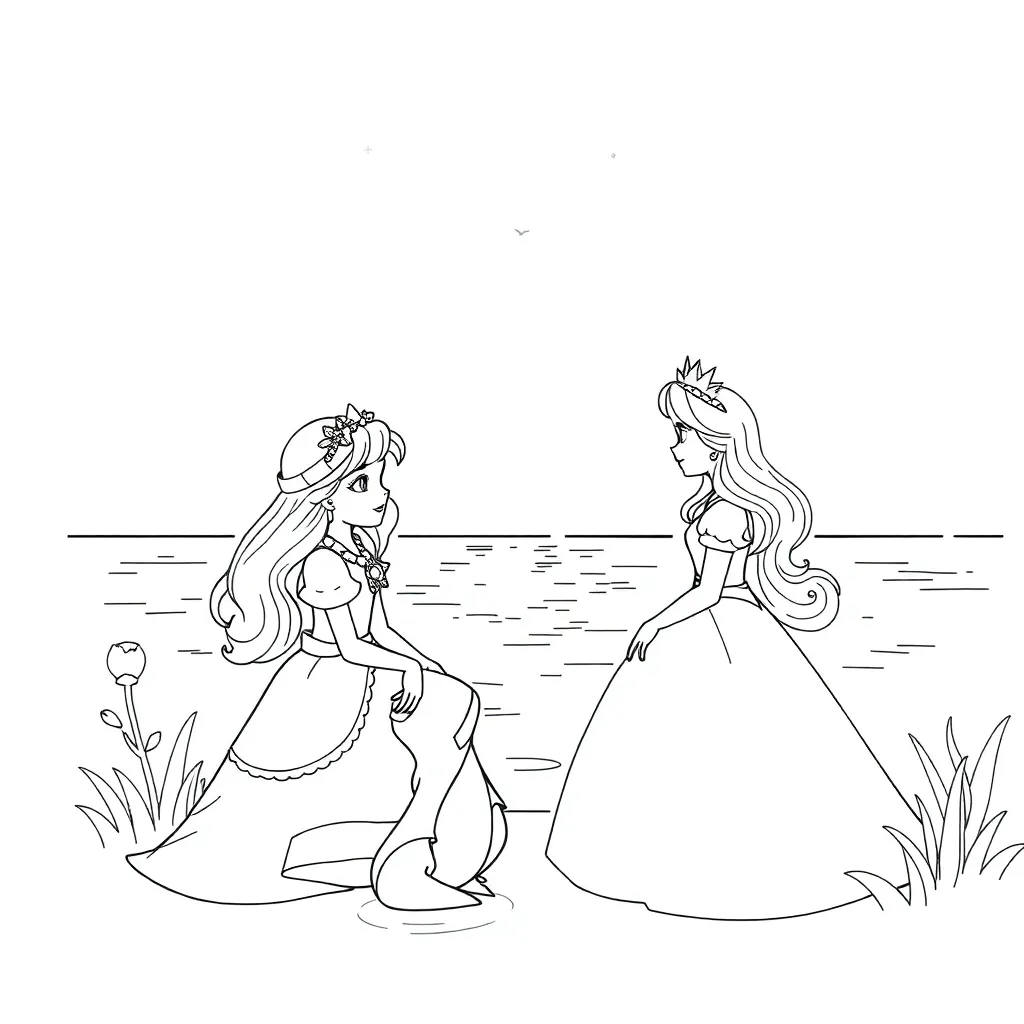 Princess And The Frog coloring page