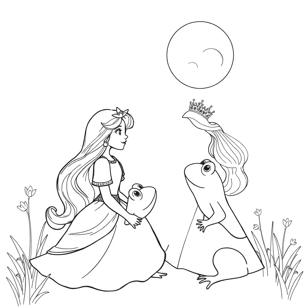 Princess And The Frog coloring page