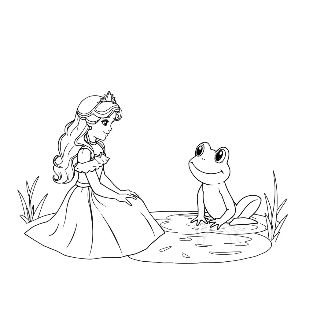 Princess And The Frog coloring page