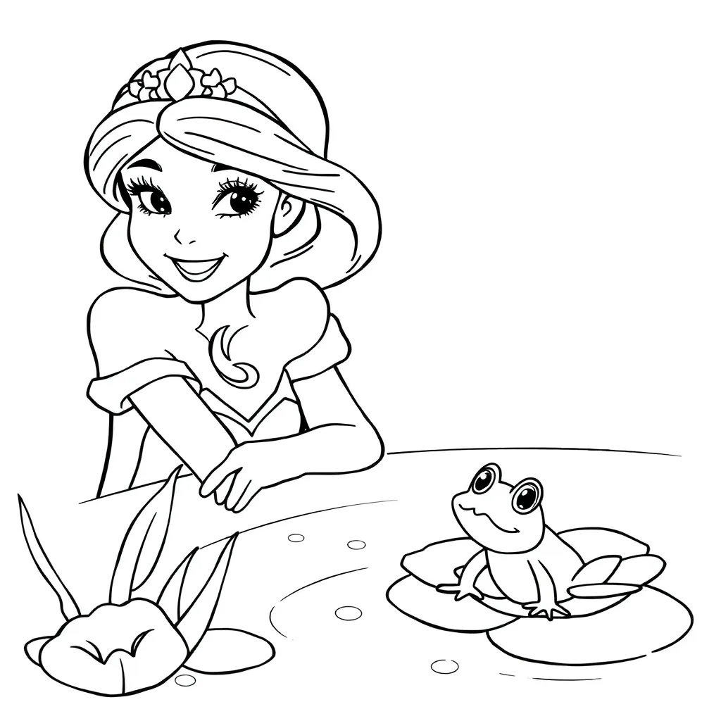 Princess And The Frog coloring page