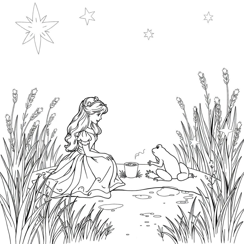 Princess And The Frog coloring page