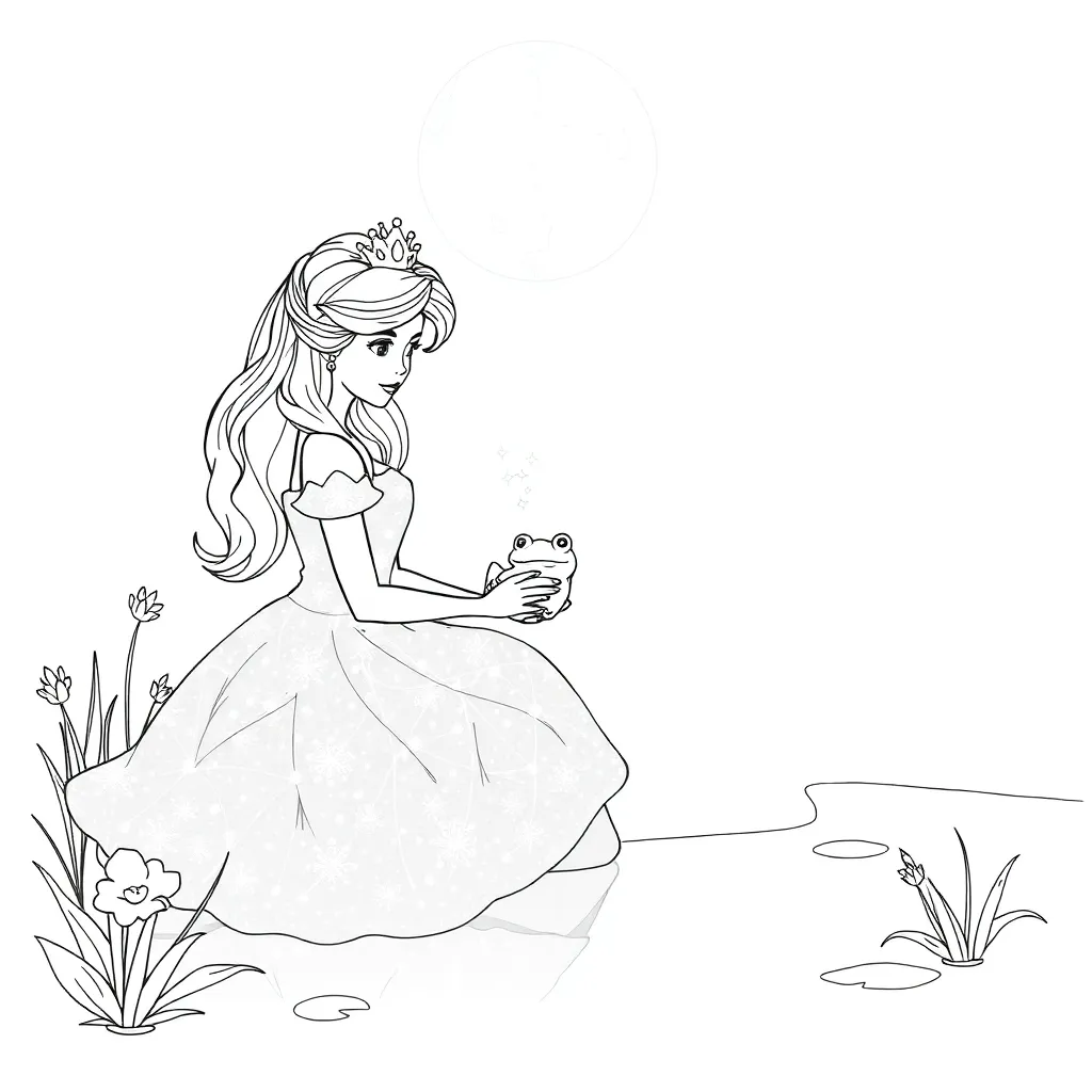 Princess And The Frog coloring page