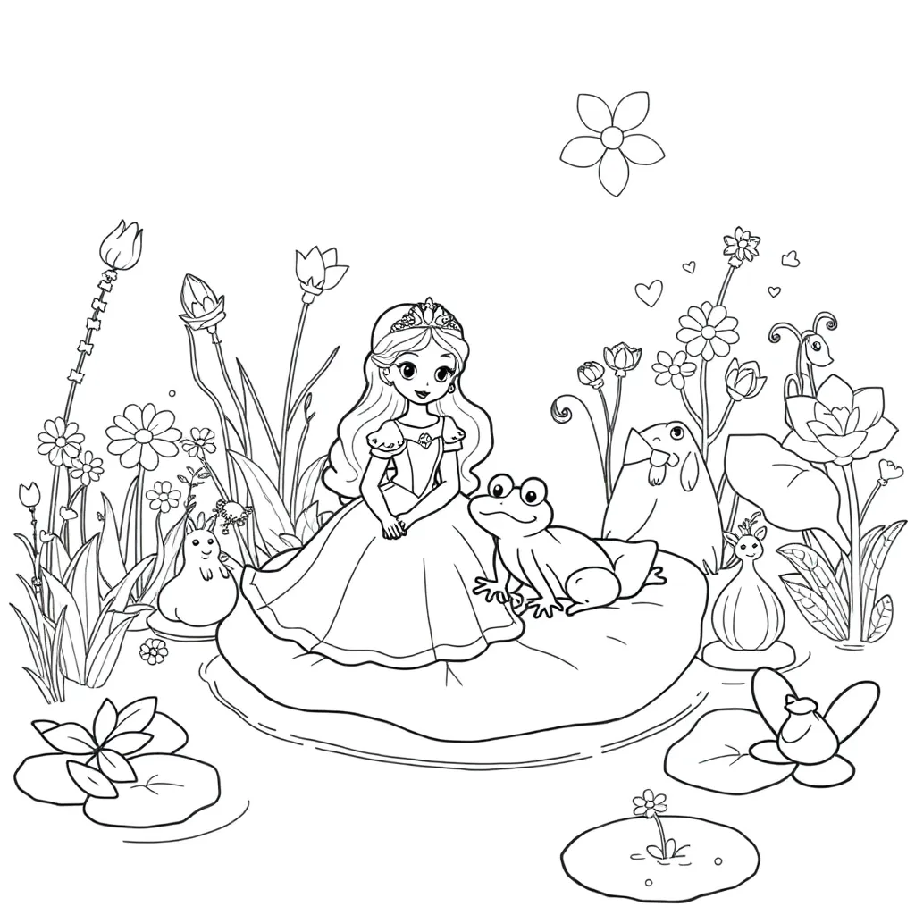 Princess And The Frog coloring page