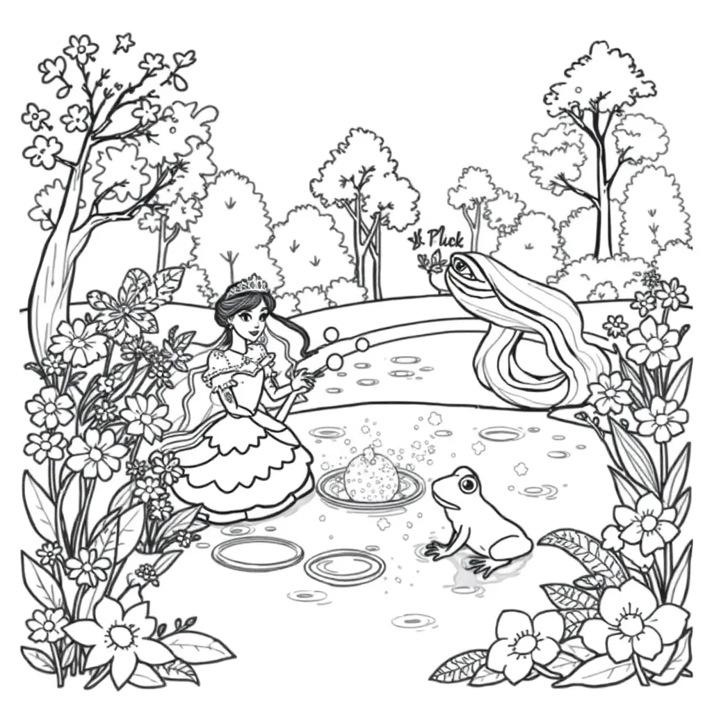 Princess And The Frog coloring page