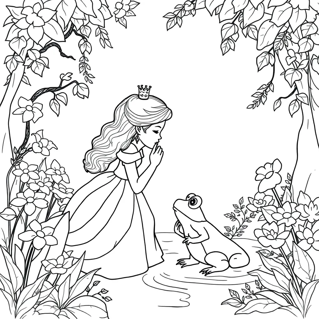 Princess And The Frog coloring page