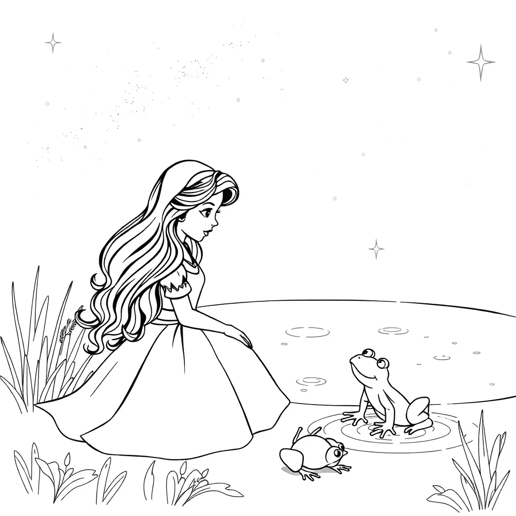 Princess And The Frog coloring page