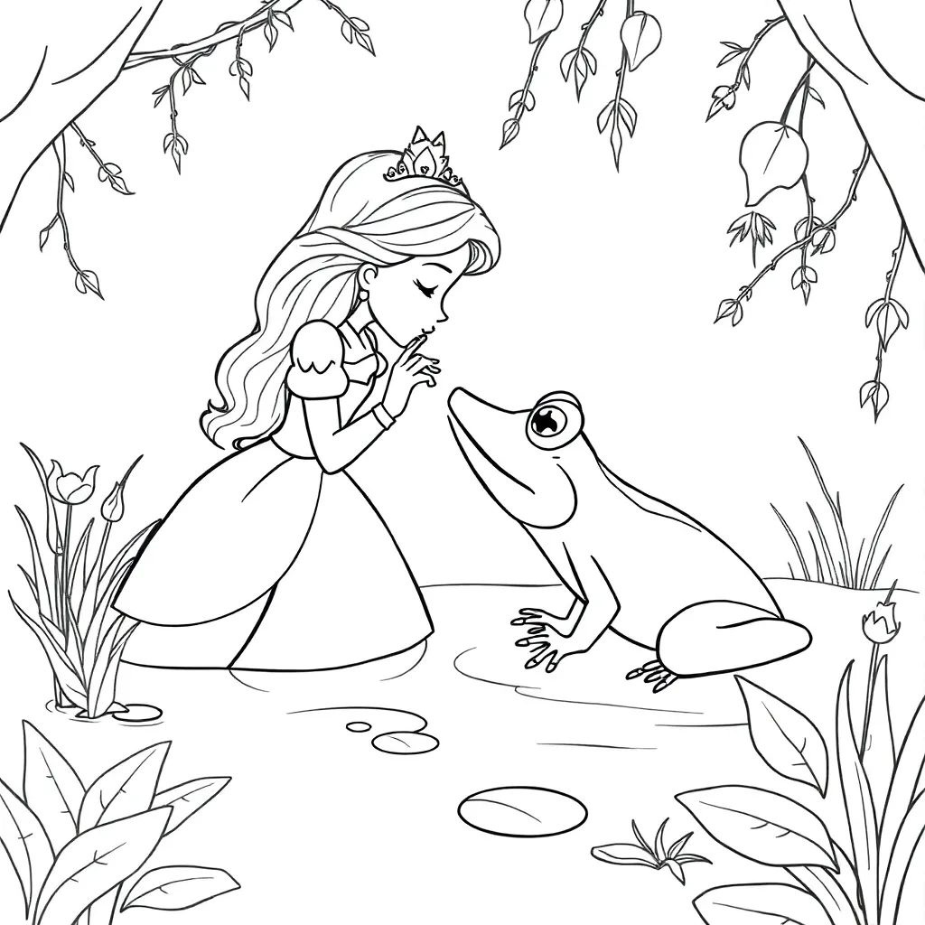 Princess And The Frog coloring page