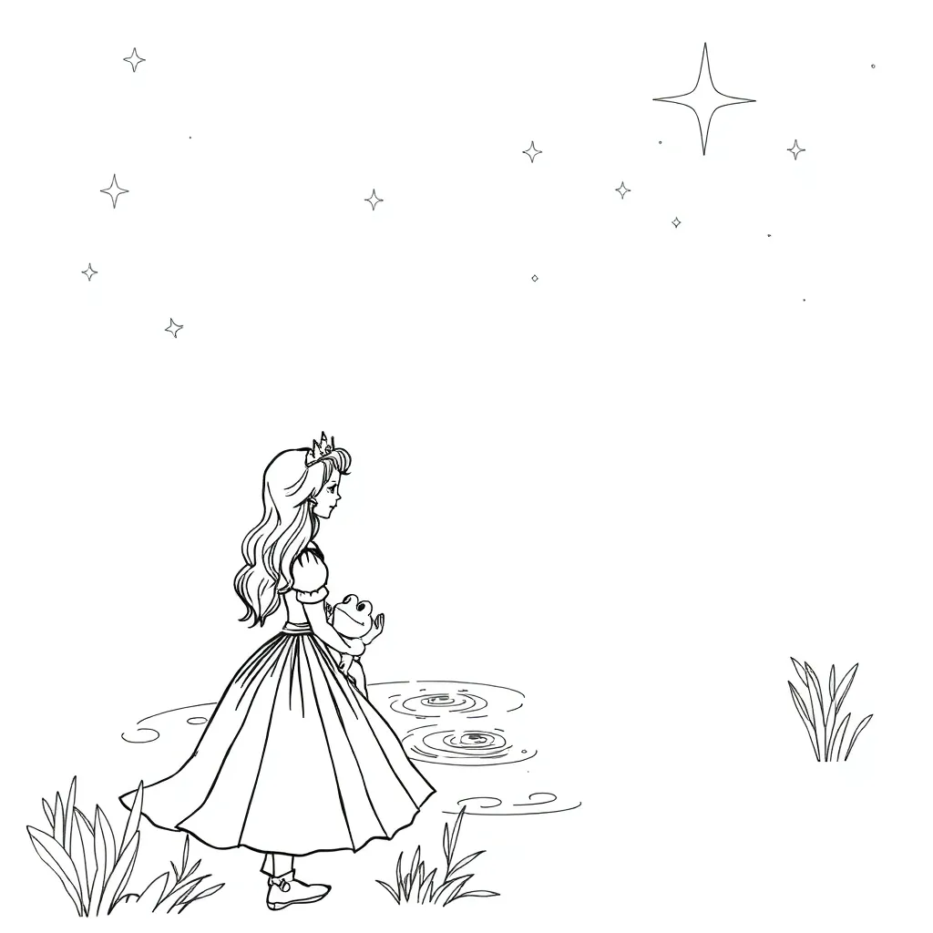 Princess And The Frog coloring page