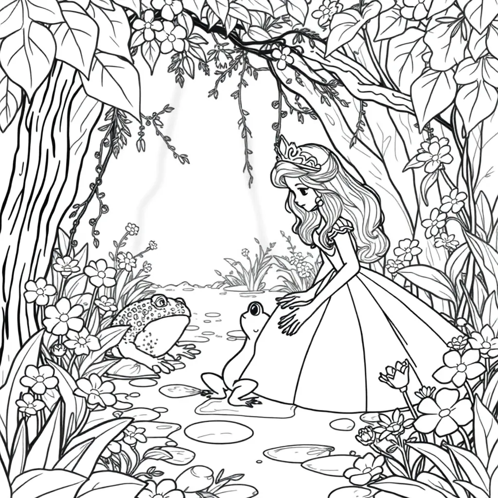 Princess And The Frog coloring page