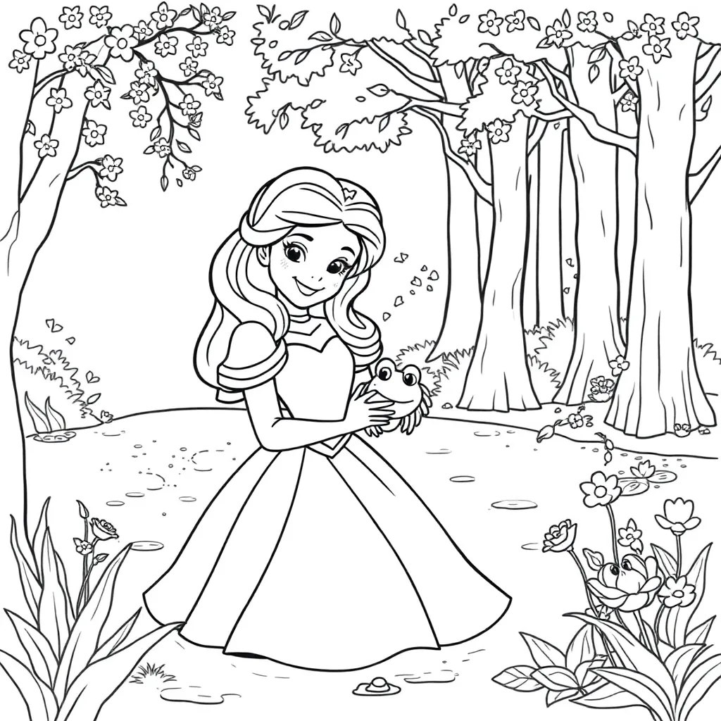 Princess And The Frog coloring page