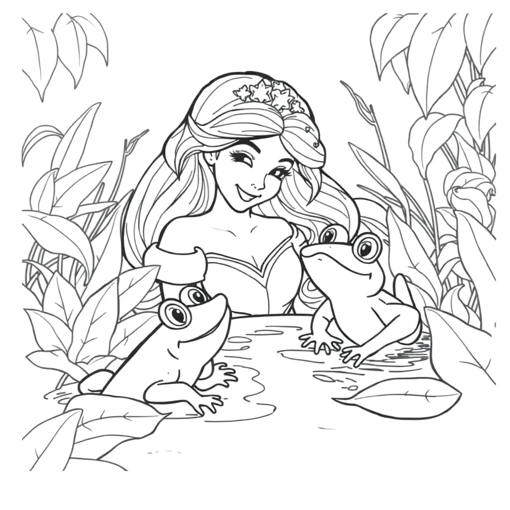 Princess And The Frog coloring page