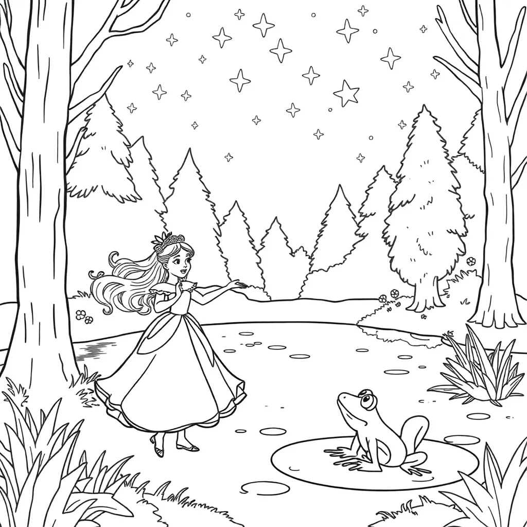 Princess And The Frog coloring page