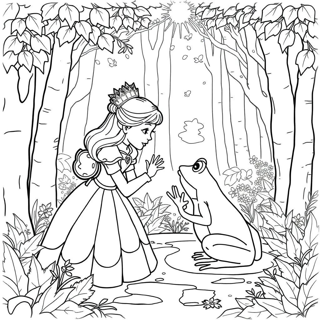 Princess And The Frog coloring page