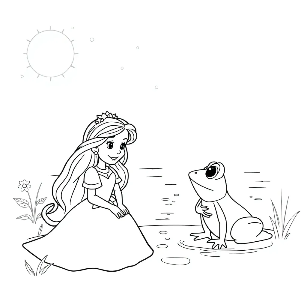 Princess And The Frog coloring page