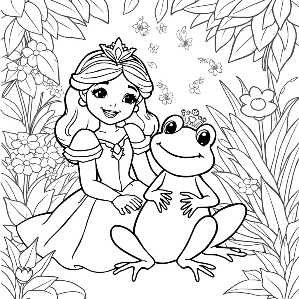 Princess And The Frog coloring page