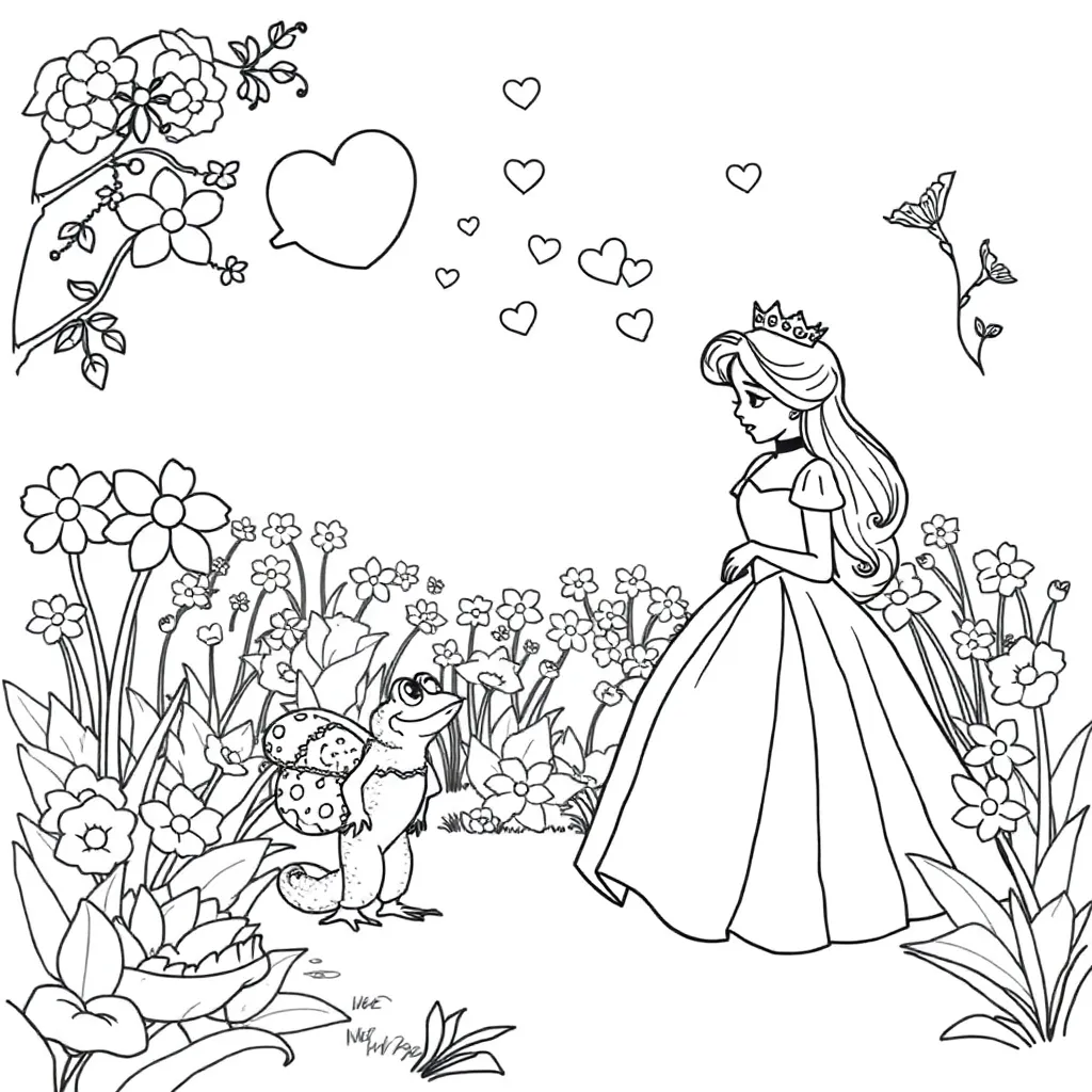 Princess And The Frog coloring page