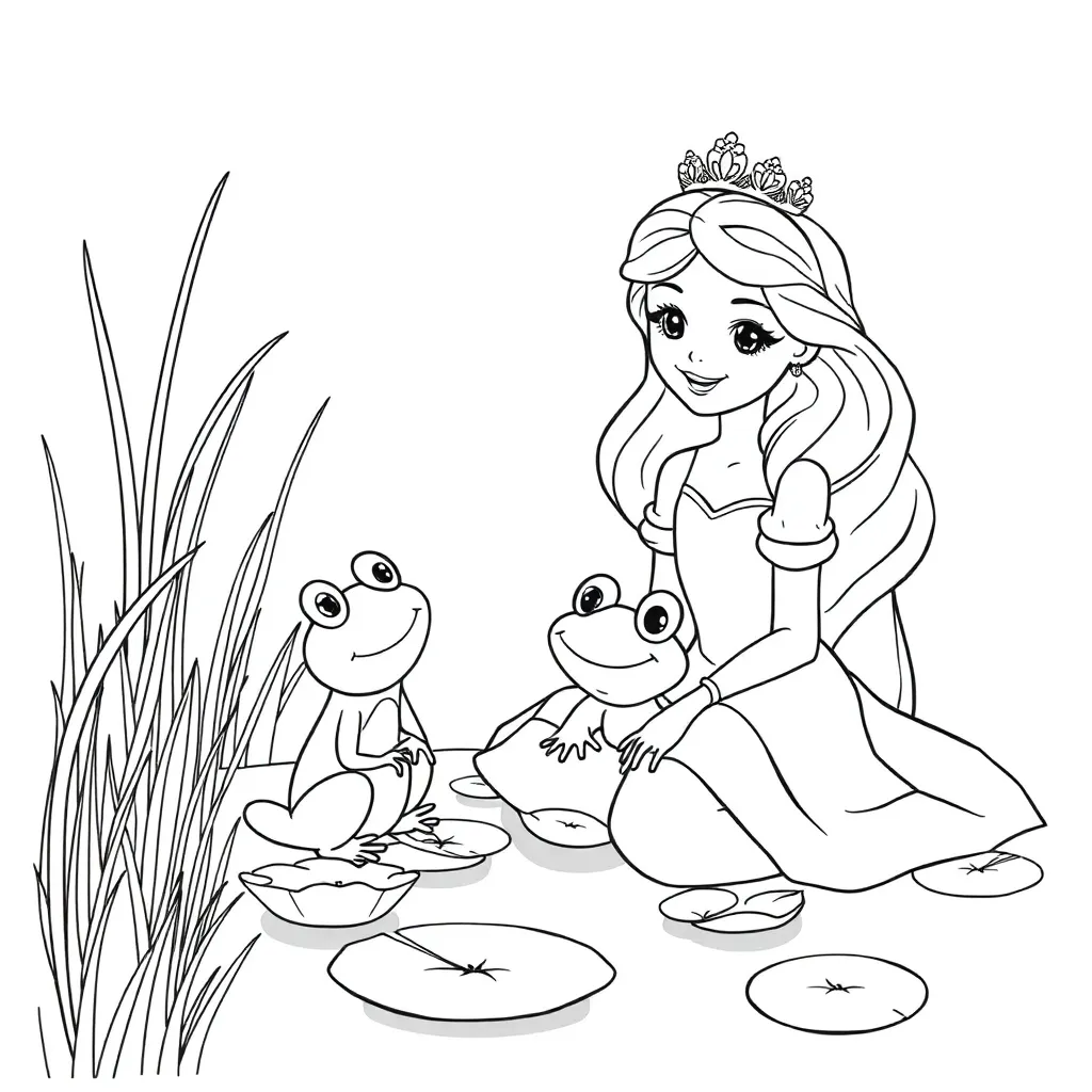 Princess And The Frog coloring page