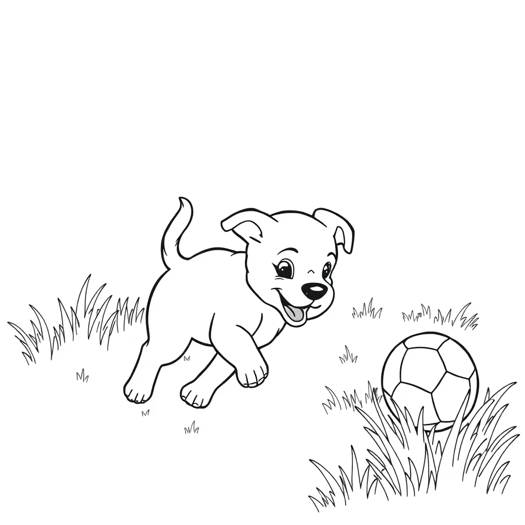 Puppy coloring page