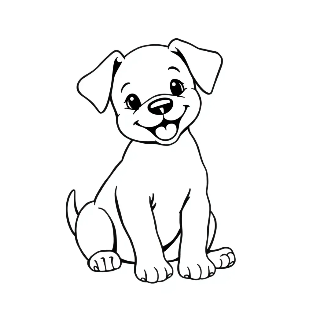 Puppy coloring page