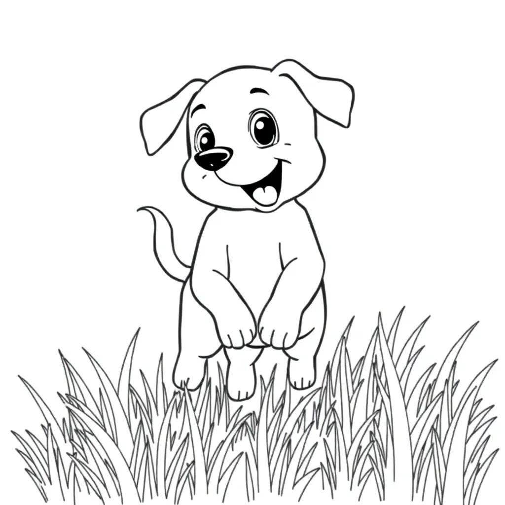 Puppy coloring page