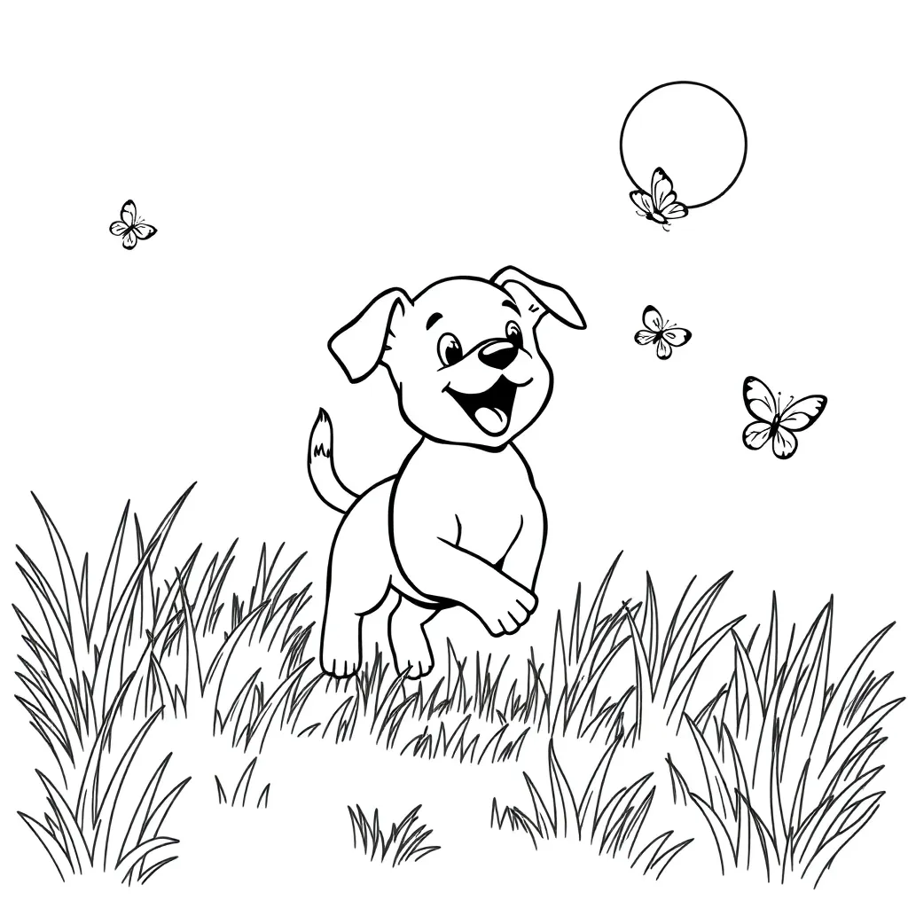 Puppy coloring page
