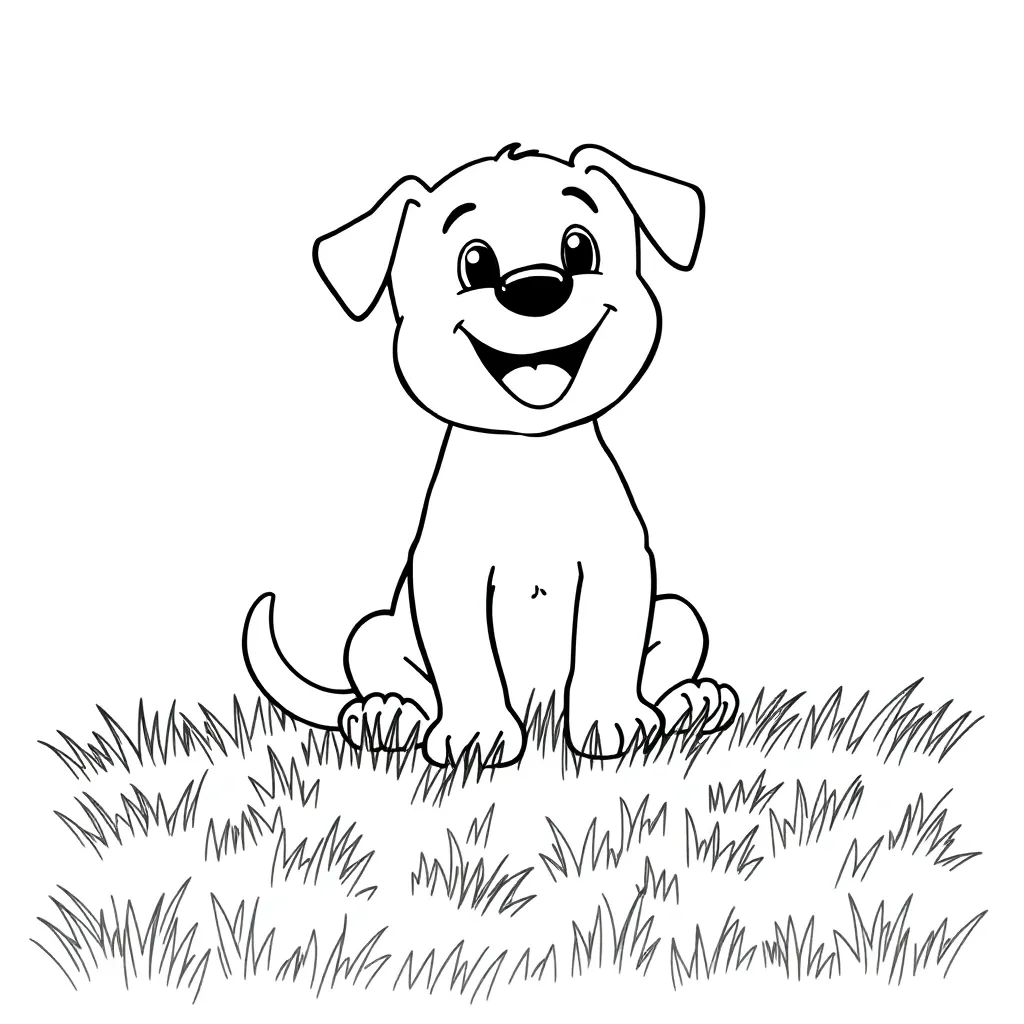 Puppy coloring page