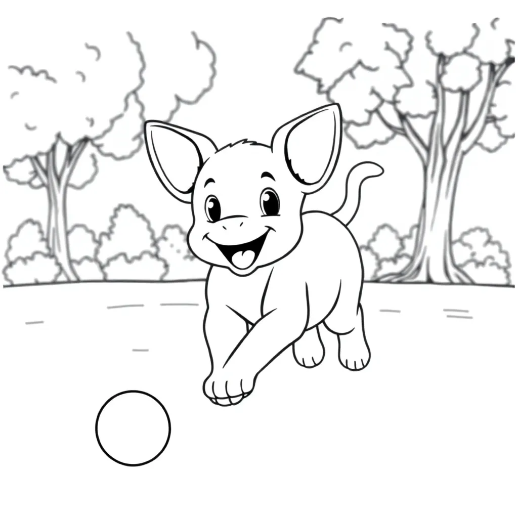Puppy coloring page