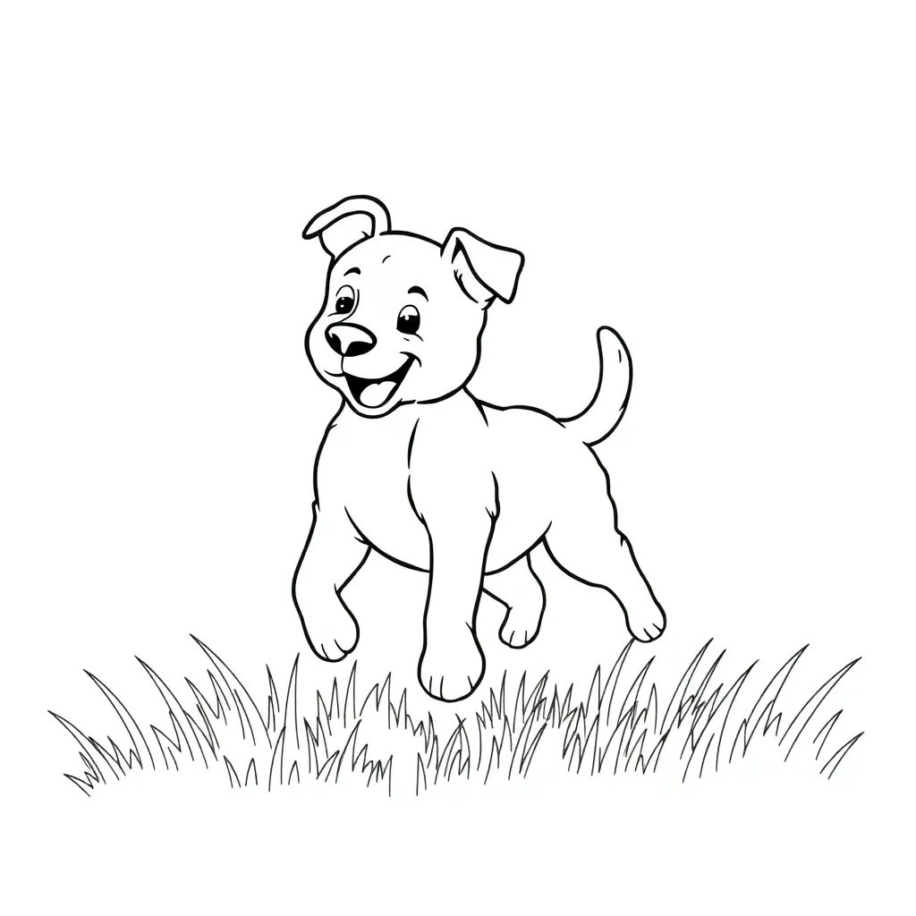 Puppy coloring page