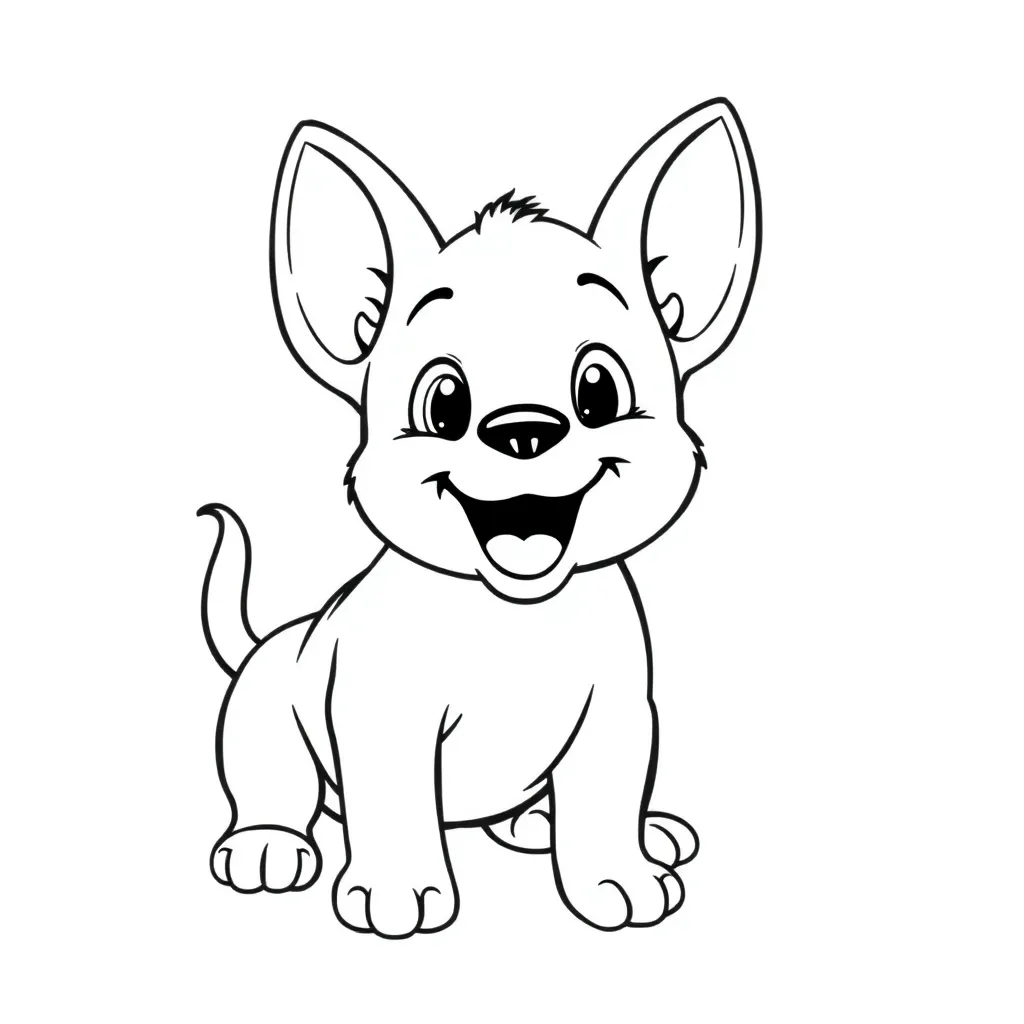 Puppy coloring page